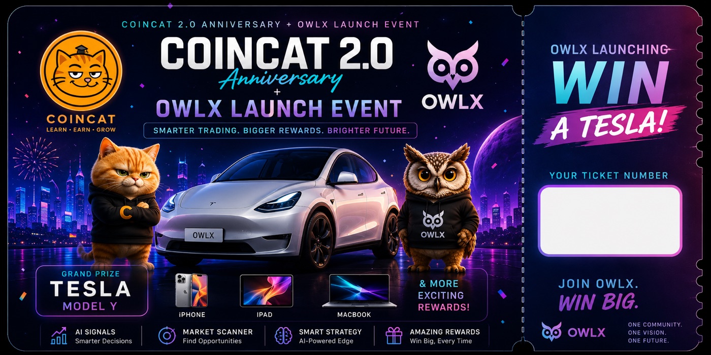 OwlX × CoinCat Founding Tesla Ticket